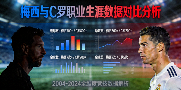 梅西与C罗职业生涯数据对比分析专题封面图